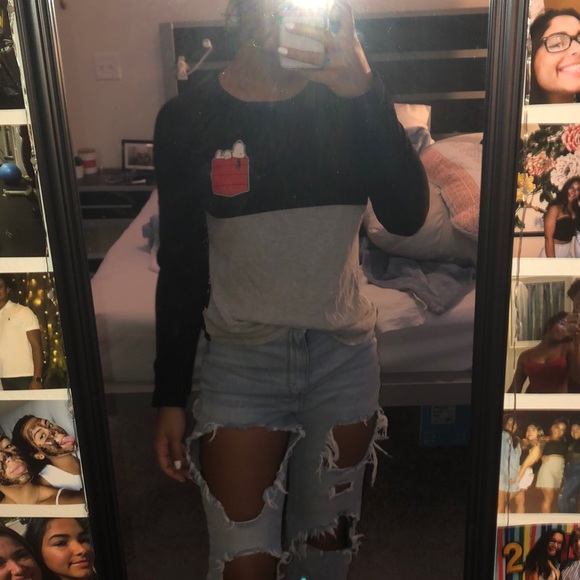 Tops - “Nope not today” snoopy long sleeve shirt